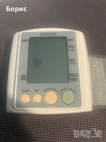 Апарат за кръвно за китка Sanitas, отличен, снимка 3 - Друга електроника - 54226979
