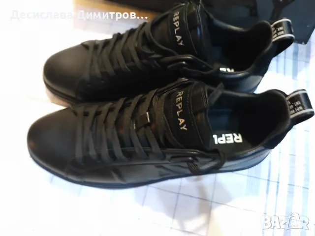 Оригинални нови мъжки обувки/маратонки REPLAY естествена кожа размер 44, снимка 3 - Маратонки - 47639127