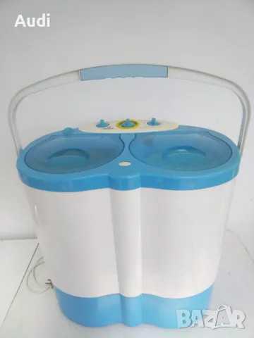 ALPINA преносима мини пералня с отделна камера за центрофуга.  Капацитет 3кг пране  Мощност 230W, снимка 2 - Перални - 50114113