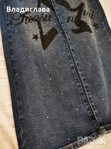 Дамски дънки с коланче , снимка 3 - Дънки - 54110032