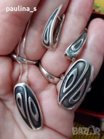 Два различни броя / Дизайнерски сребърен комплект "Crist" и "Nicolas" , снимка 7 - Бижутерийни комплекти - 32504801