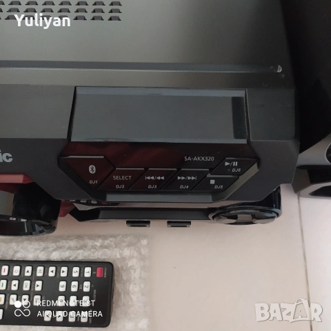 Panasonic SC-AKX320 / 450W DJ Audio System – Bluetooth, USB, CD – Отлично състояние, снимка 6 - Аудиосистеми - 54174078