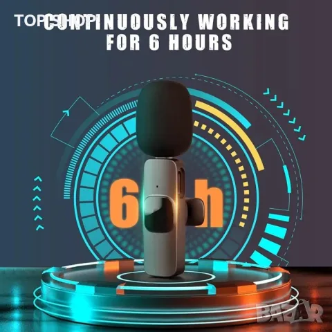 Безжични микрофони MKHS, 2 микрофона Lavalier Безжичен микрофон за видеозапис TikTok YouTube Vlog, снимка 4 - Микрофони - 48787292