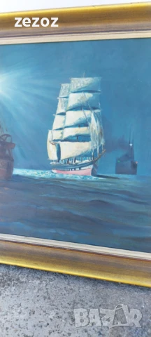 Картина масло Маринизъм, снимка 5 - Картини - 51325506