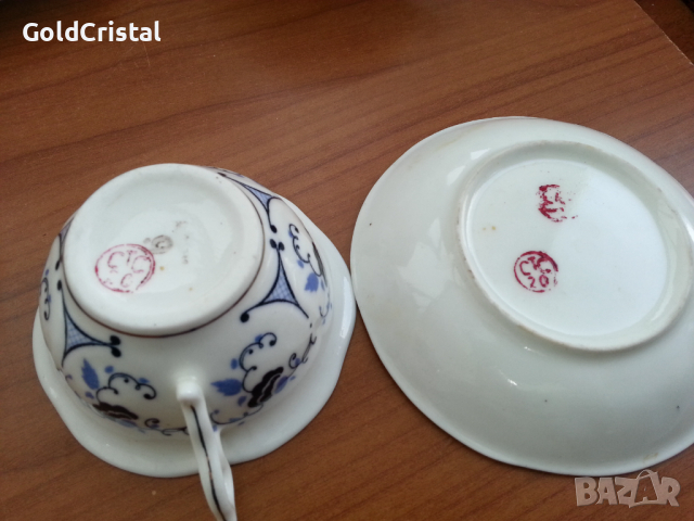 Стар   порцеланов сервиз за кафе фин порцелан, снимка 16 - Антикварни и старинни предмети - 36401872
