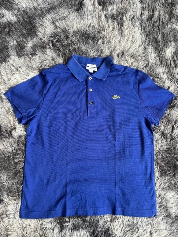 Поло Lacoste тъмно синьо L , снимка 2 - Ризи - 54257883