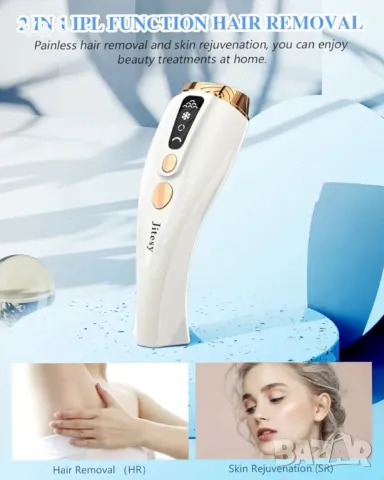 IPL епилация лазерна за жени и мъже, трайно премахване на космите с ледено охлаждане, безболезнено, снимка 6 - Епилатори - 47886648