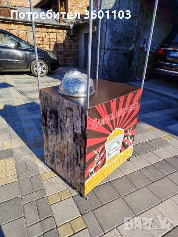 Количка за царевица на пара, снимка 3 - Колички за царевица - 54314892