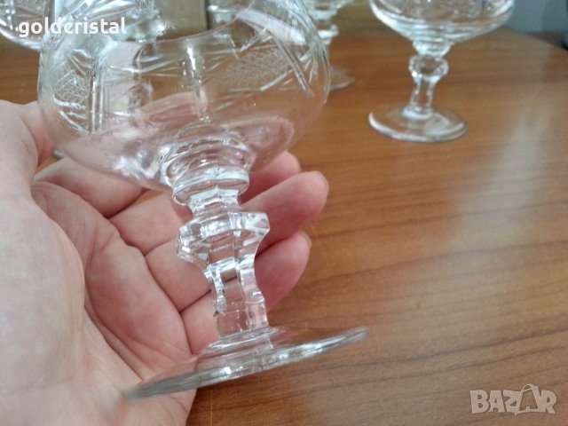 Кристални чаши коняк , снимка 7 - Антикварни и старинни предмети - 36991465