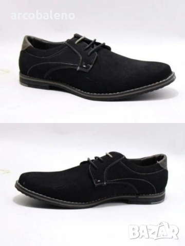Мъжки спортно елегантни обувки от естествена велурена кожа, 2цвята , снимка 2 - Спортно елегантни обувки - 53343553