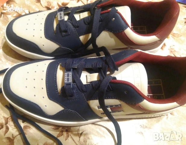 TOMMY HILFIGER Оригинал Нови Дамски Маратонки от Естествена Кожа 41, снимка 8 - Маратонки - 52542424