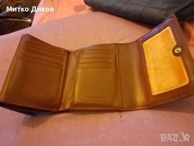 Gino Ferrari Марков портфейл естествена кожа 125х 95 мм, снимка 4 - Портфейли, портмонета - 54043680