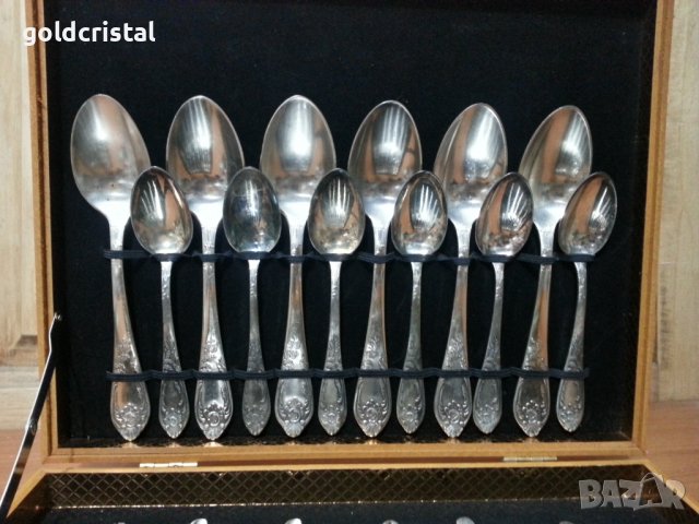 Руски посребрени прибори за хранене мнц , снимка 13 - Антикварни и старинни предмети - 39470868