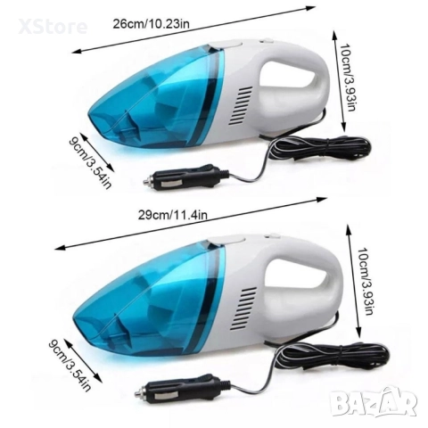 Преносима мини автомобилна прахосмукачка за сухо и мокро почистване, снимка 5 - Аксесоари и консумативи - 52482816