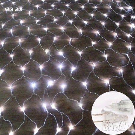 Лед светлинна украса 320/150/мрежа с 160 светодиода за открито и закрито/коледна украса , снимка 4 - Лед осветление - 42852044
