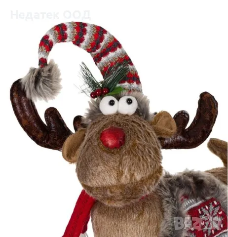 Коледна, Декоративна, Фигура, Елен, Кафявм, 75-98 см, снимка 2 - Декорация за дома - 48061636