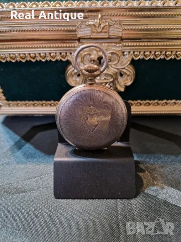 Рядък антикварен колекционерски немски джобен часовник Junghans Astra , снимка 7 - Антикварни и старинни предмети - 48698487