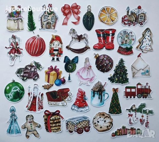 Стикери за скрапбук Зимни/ Коледни теми различни видове, снимка 8 - Други - 47651800