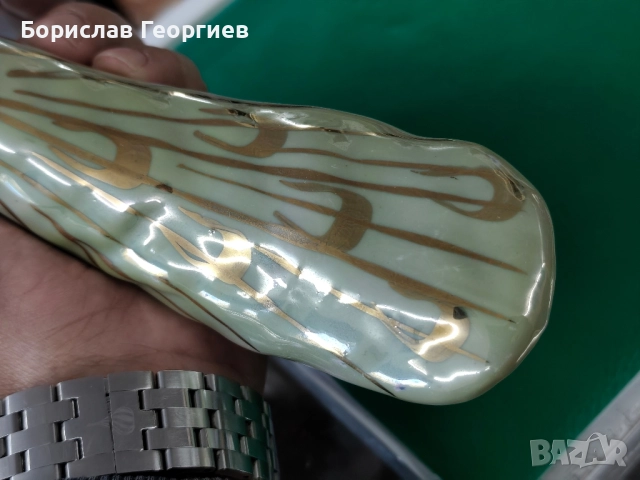 Българска порцеланова статуетка паун, снимка 6 - Колекции - 52118830