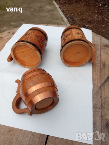 Стари дървени чаши- халба, снимка 10 - Други ценни предмети - 39467542