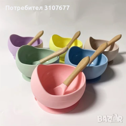 Детска силиконова вакуумна купичка 