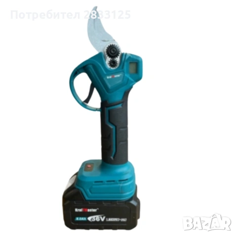 Комплект акумулаторна ножица 3" и резервен нож 36V 8A, снимка 2 - Други инструменти - 53889508