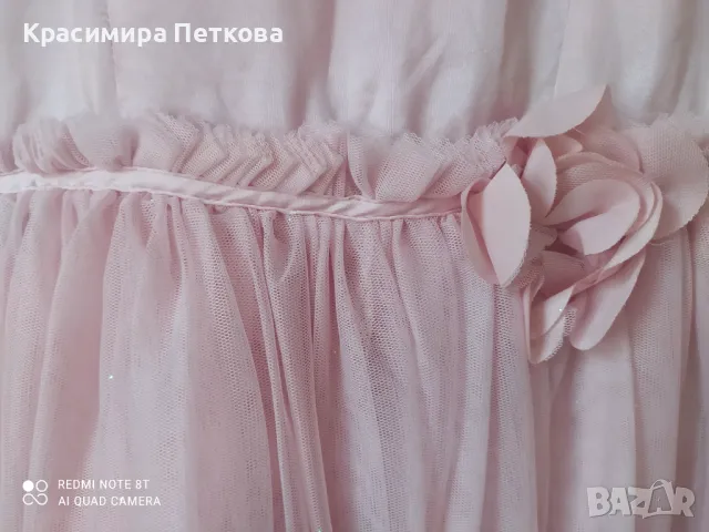 Детска рокля на H&M за ръст по етикет 128 см/7-8 г., снимка 3 - Детски рокли и поли - 48312349