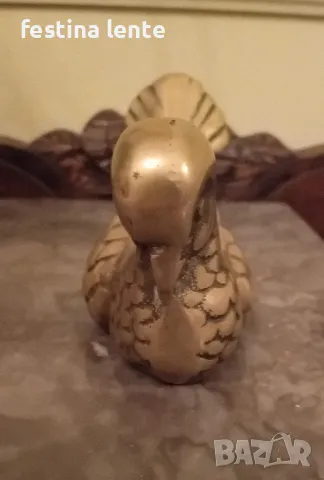 Месингова фигура-гълъб, снимка 2 - Антикварни и старинни предмети - 48831169