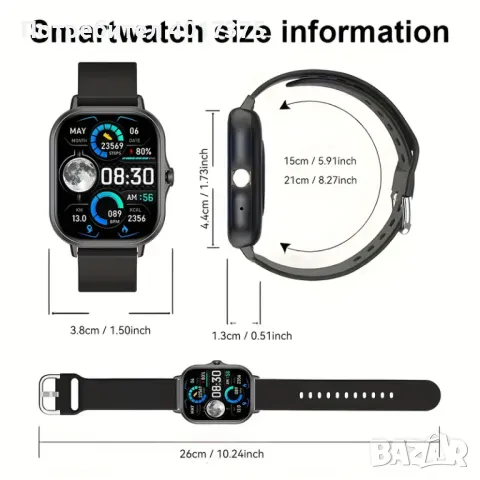 Смарт часовник - нов, снимка 5 - Смарт часовници - 48461877