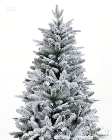 Изкуствена елха Kring Melbourne , цялата заснежена с метална стойка, снимка 5 - Декорация за дома - 52516572