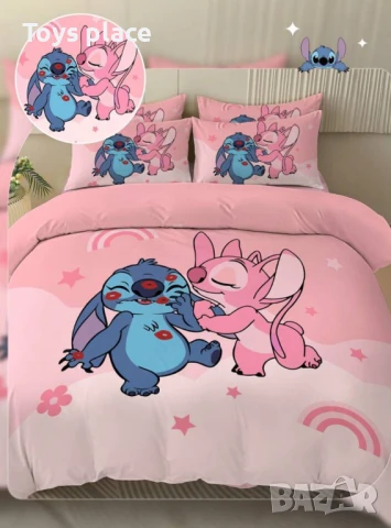 Спален комплект 2 части Лило и Стич Lilo and Stitch 135*200см , снимка 2 - Спално бельо и завивки - 50822394