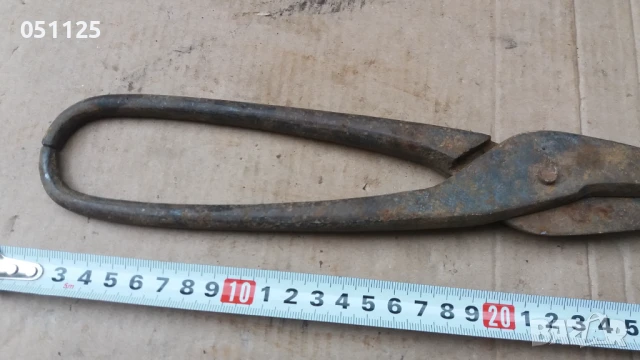 стара масивна ножица за рязане на ламарина , снимка 3 - Антикварни и старинни предмети - 50596502