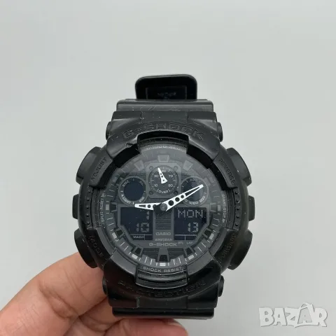 Casio G-Shock GA-100 Черен мъжки часовник в кутия оригинален с нова батерия 