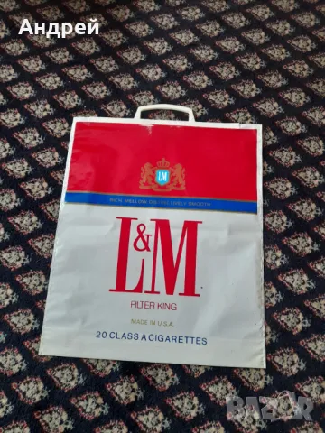 Стара найлонова торбичка L&M, снимка 2 - Други ценни предмети - 48521332