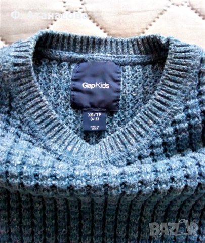 Страхотно пуловерче на GAP Kids / ГАП Кидс, 4-5 години, размер 106-110, снимка 4 - Детски пуловери и жилетки - 38293396