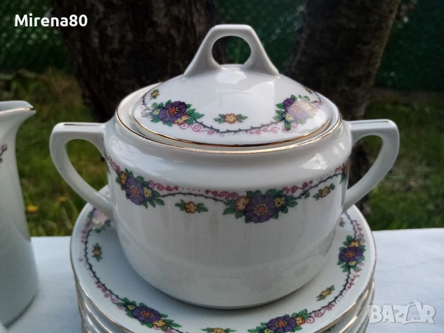 Винтидж сервиз за чай - Чехословакия, снимка 5 - Сервизи - 54160631