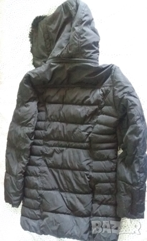 Зимно дамско черно яке, снимка 5 - Якета - 52587596