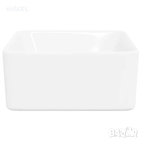 vidaXL Мивка, 40x30x13 см, керамична, бяла, снимка 6 - Мивки - 56146124