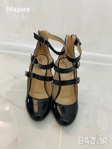 Нови обувки черен лак на ток , снимка 3 - Дамски елегантни обувки - 42905168