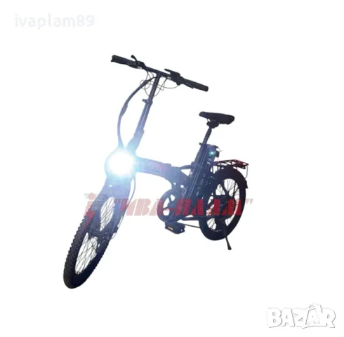 ЕЛЕКТРИЧЕСКИ сгъваем ВЕЛОСИПЕД 500W/36V/11AH+PAS система+Шест скористи за управление+Дисплей, снимка 8 - Мотоциклети и мототехника - 48283734