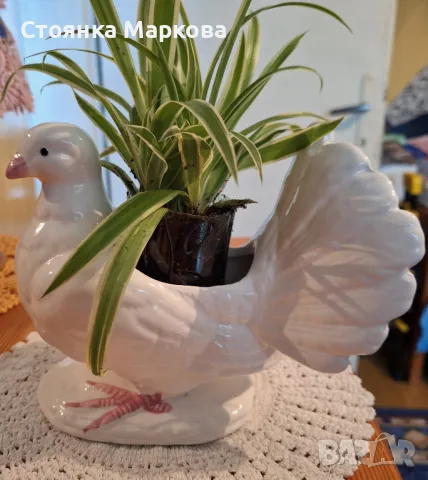 Голям гълъб-кашпа-Тайван, снимка 5 - Статуетки - 47727801