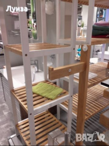 Топ модел! БАМБУКОВА стабилна етажерка за баня, снимка 6 - Етажерки - 30304824