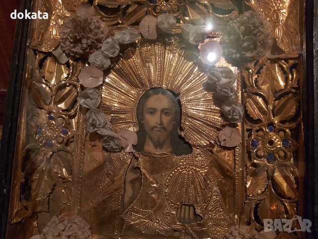 Стара домашна икона, снимка 3 - Икони - 39316933