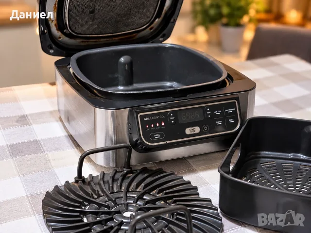 Ninja Foodi AG301EU 5-в-1 – Грил, Air Fryer / Еър Фрайър, печене, дехидратор – оставаща гаранция , снимка 3 - Фритюрници - 56245300