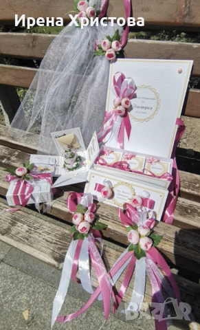 Комплект за кръщене, снимка 5 - Декорация - 51235687