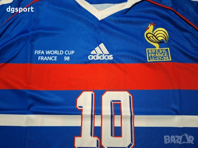 Футболна фланелка на Зидан Франция модел 1998!!!, снимка 4 - Футбол - 52563038