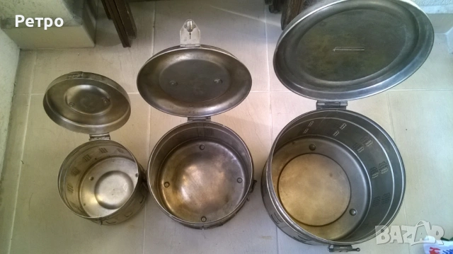 Съдове за стерилизиране на медицинска посуда от миналия век