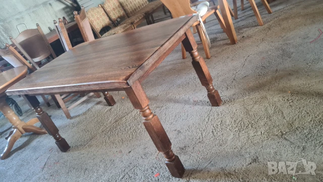 разтегателна маса с резбовани крака , снимка 6 - Маси - 50700851