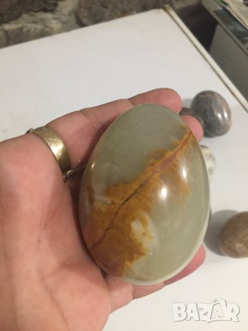 10 бр. колекция яйца от камък, снимка 4 - Антикварни и старинни предмети - 31652297