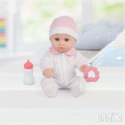 Кукла - бебе Mercado Trade, С аксесоари и кенгуру, 30 см, снимка 3 - Кукли - 52529232